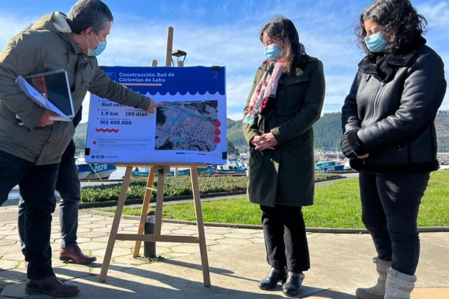 Autoridades anunciaron la construcción de más de 6 kilómetros de ciclovía en Lebu  