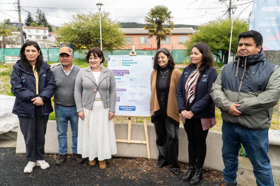 Eje Cívico de Curanilahue retomó obras para finalizar anhelado proyecto urbano