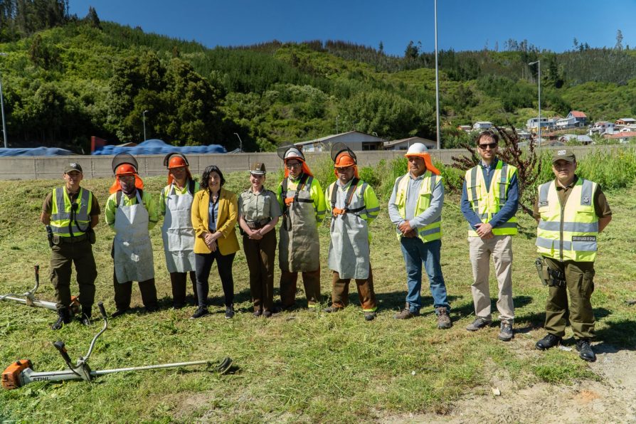 Autoridades verifican trabajos de cortafuegos para prevenir incendios forestales en la región