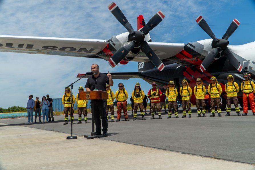 Hércules C-130 ya se encuentra en Biobío para el combate en temporada de incendios forestales