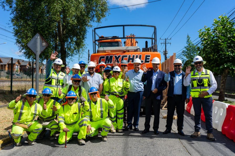 Comienzan obras de anhelado cruce soterrado Santa Sofía-Pinares en Chiguayante