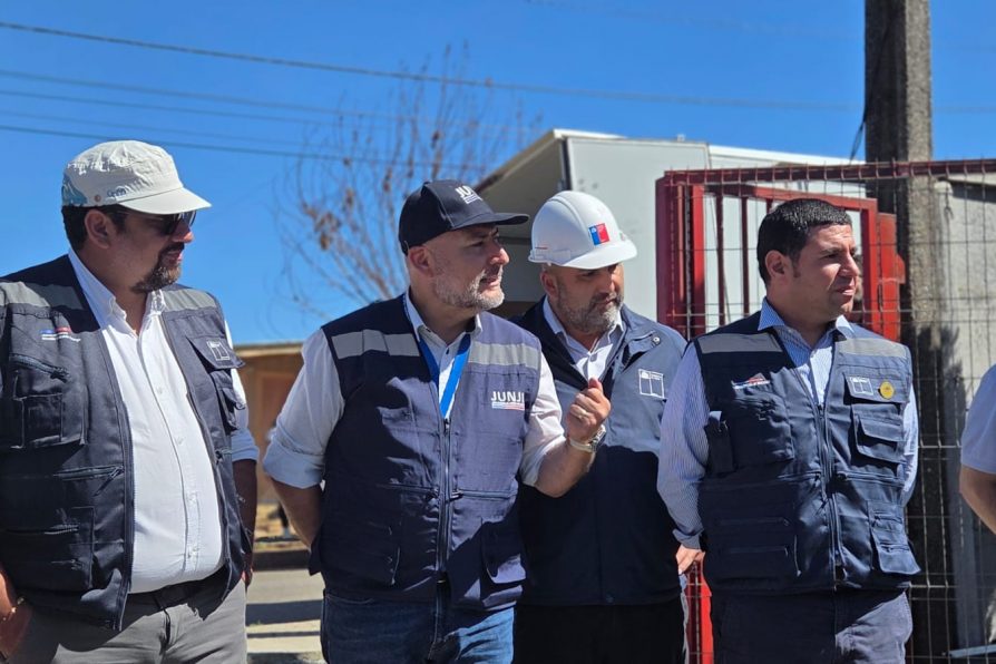 Autoridades constatan avance y recuperación de infraestructura de jardines siniestrados en Tomé 